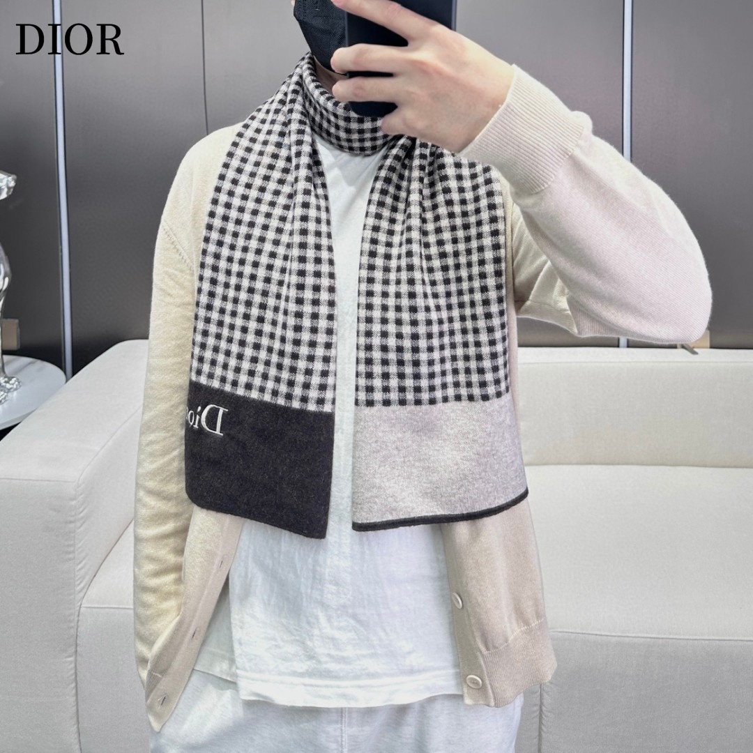【DIOR  ディオール 】スカーフ32*180cm  241108-BRAND OFF