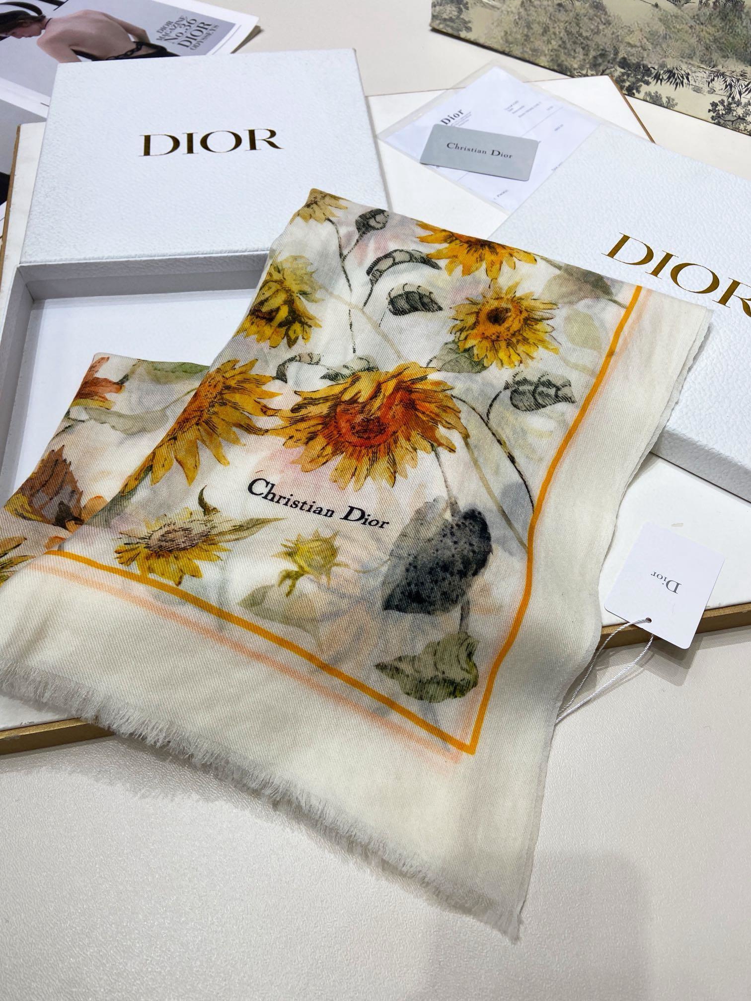 【DIOR  ディオール 】スカーフ  200*110cm  241108-BRAND OFF