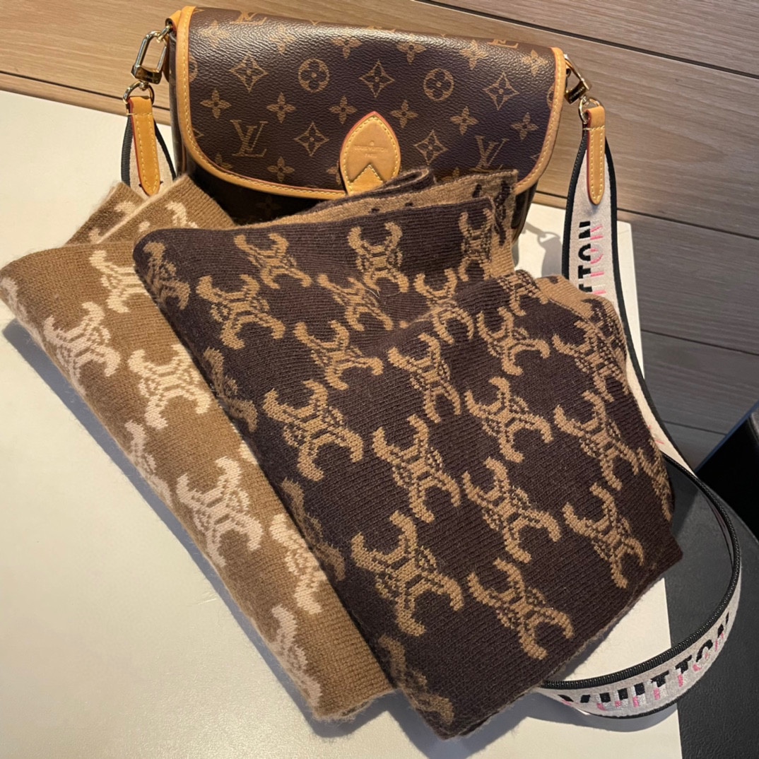 【CELINE セリーヌ】スカーフ  30*180CM    241108-BRAND OFF
