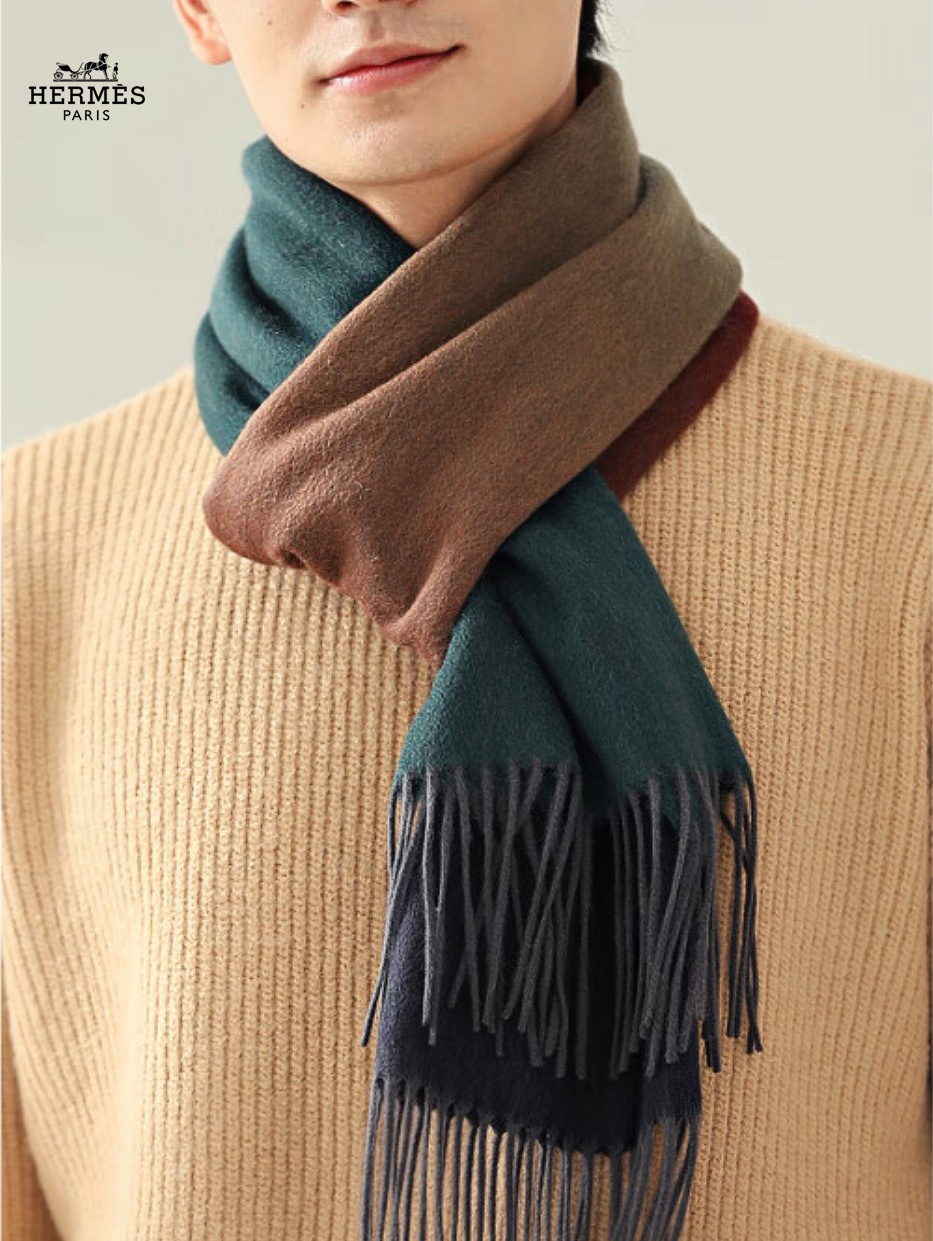 【HERMES エルメス 】スカーフ   32*190CM  241109-BRAND OFF