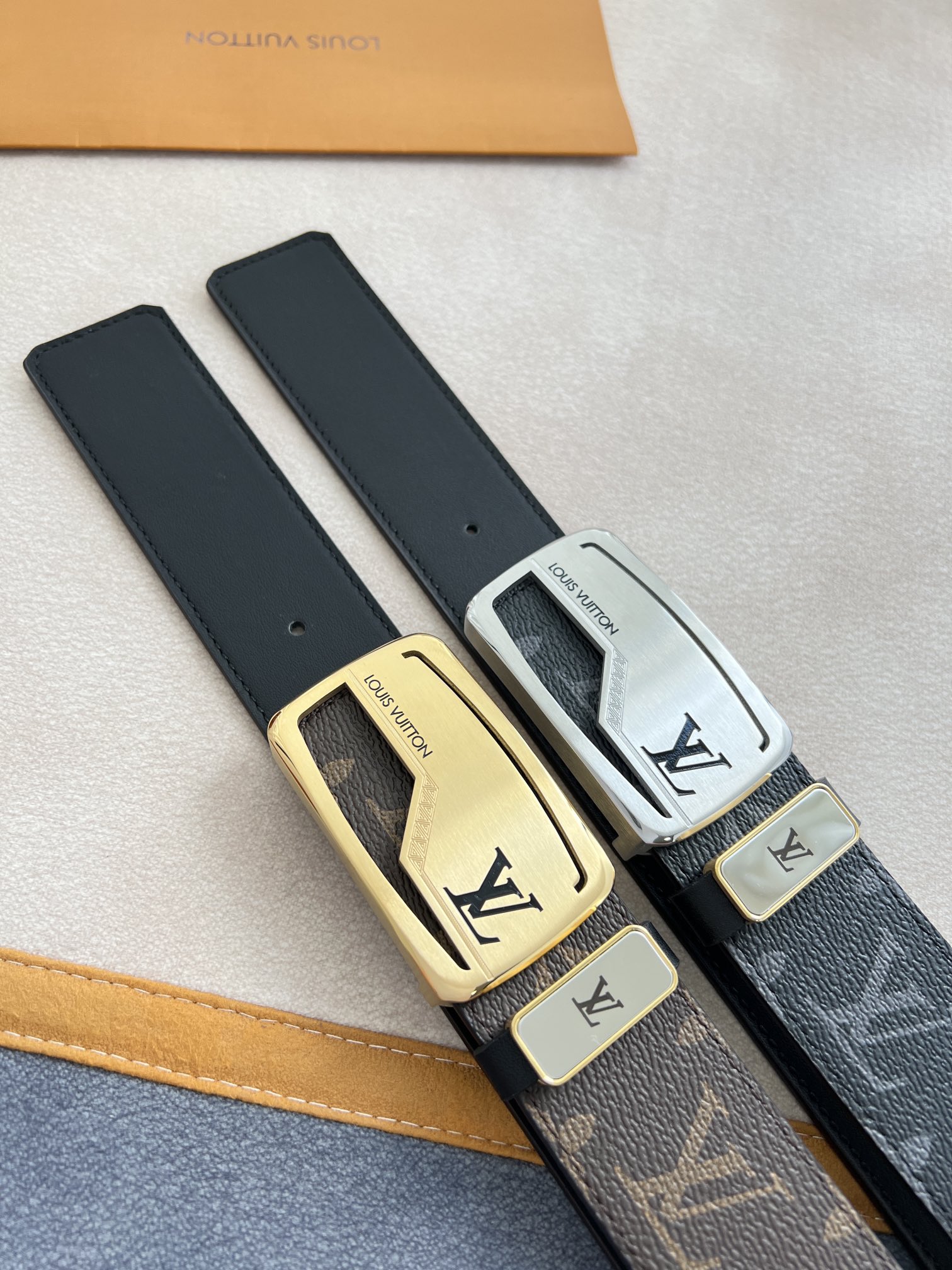 【LOUIS VUITTON】(ルイヴィトン) 3.8cm   ベルト メンズ-BRAND OFF