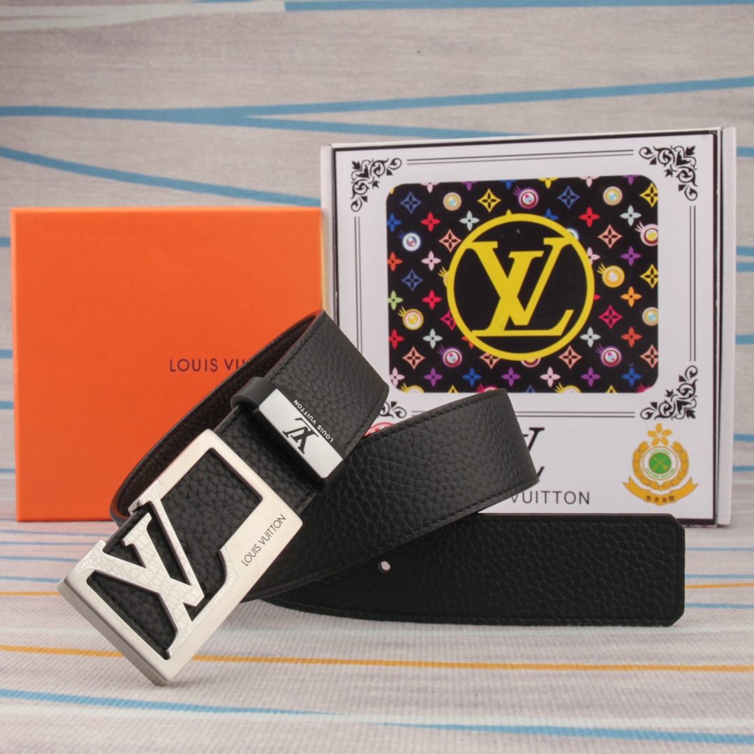 【LOUIS VUITTON】(ルイヴィトン) 3.8cm   ベルト メンズ-BRAND OFF