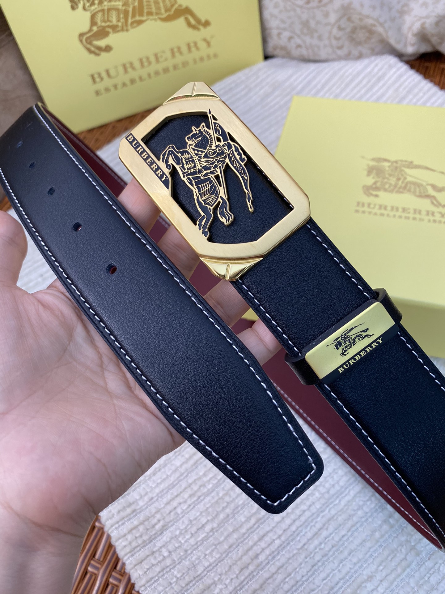 【BURBERRY】(バーバリー) 3.8cm   ベルト メンズ-BRAND OFF