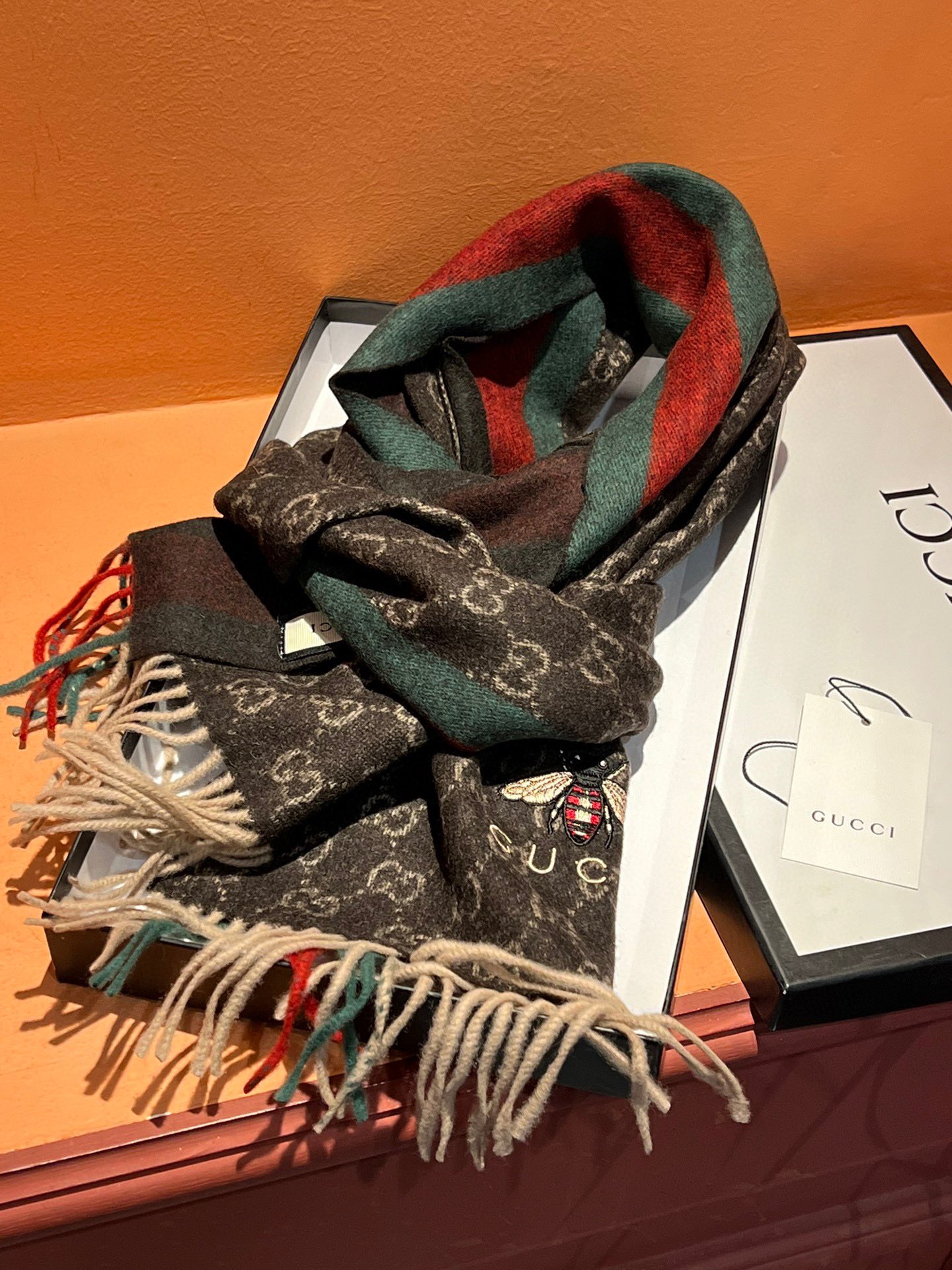 【GUCCI グッチ】スカーフ180*35CM  241108-BRAND OFF