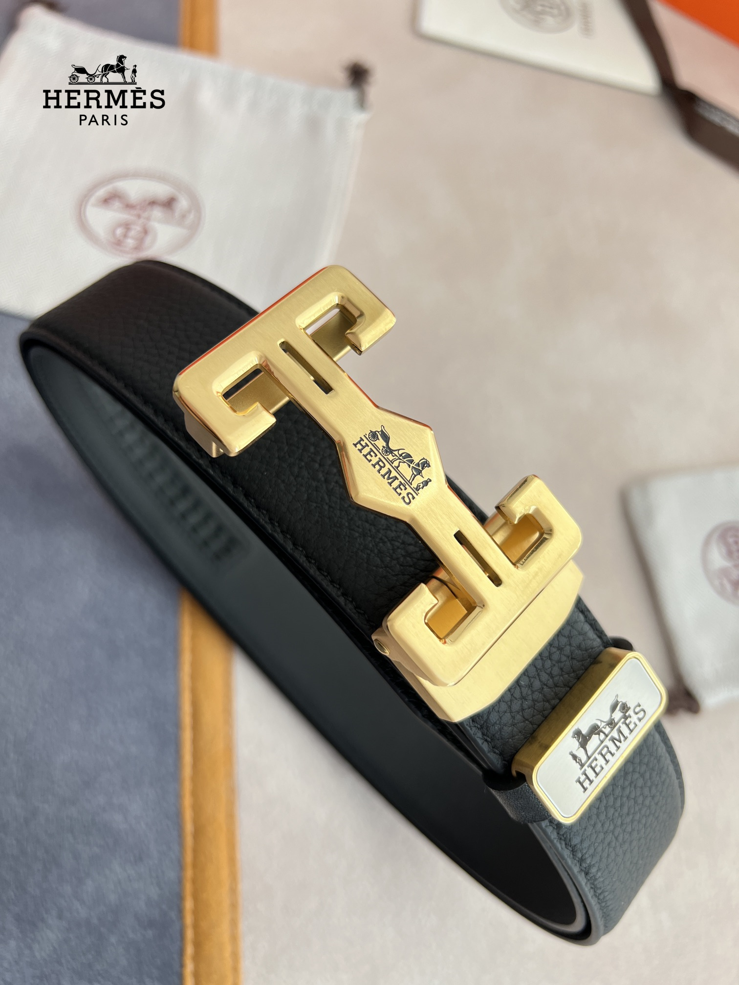 【HERMES】(エルメス) 3.5CM ベルト メンズ-BRAND OFF