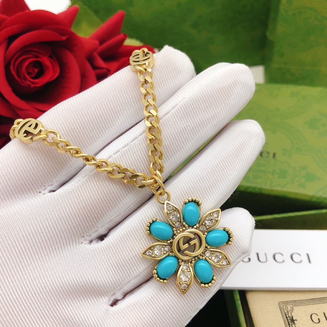 【2026】【GUCCI】ネックレス、新しいネックレス万能シンプルファッションオーナメント-BRAND OFF