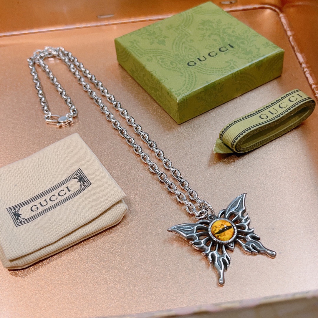 【GUCCI 】ネックレス、新しいネックレス万能シンプルファッションオーナメント-BRAND OFF