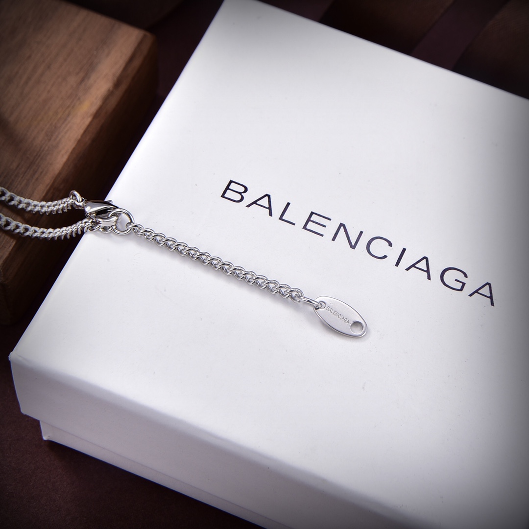 【2026】【BALENCIAGA 】ネックレス、新しいネックレス万能シンプルファッションオーナメント-BRAND OFF