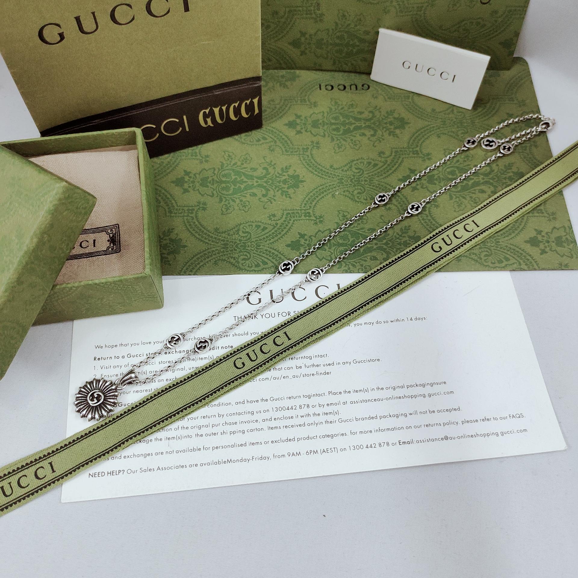 【GUCCI】ネックレス、新しいネックレス万能シンプルファッションオーナメント-BRAND OFF