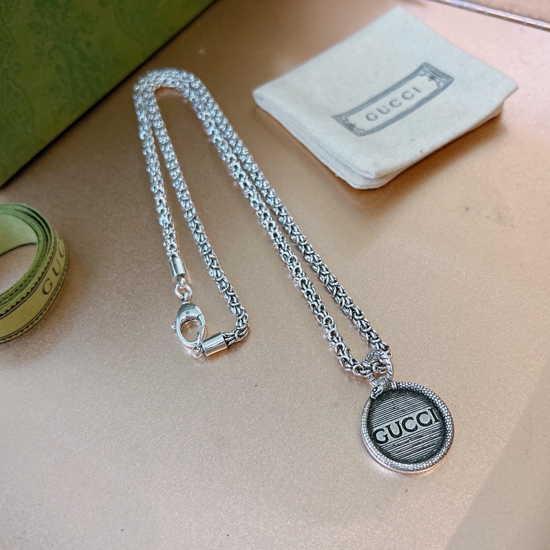 【GUCCI】ネックレス、新しいネックレス万能シンプルファッションオーナメント-BRAND OFF