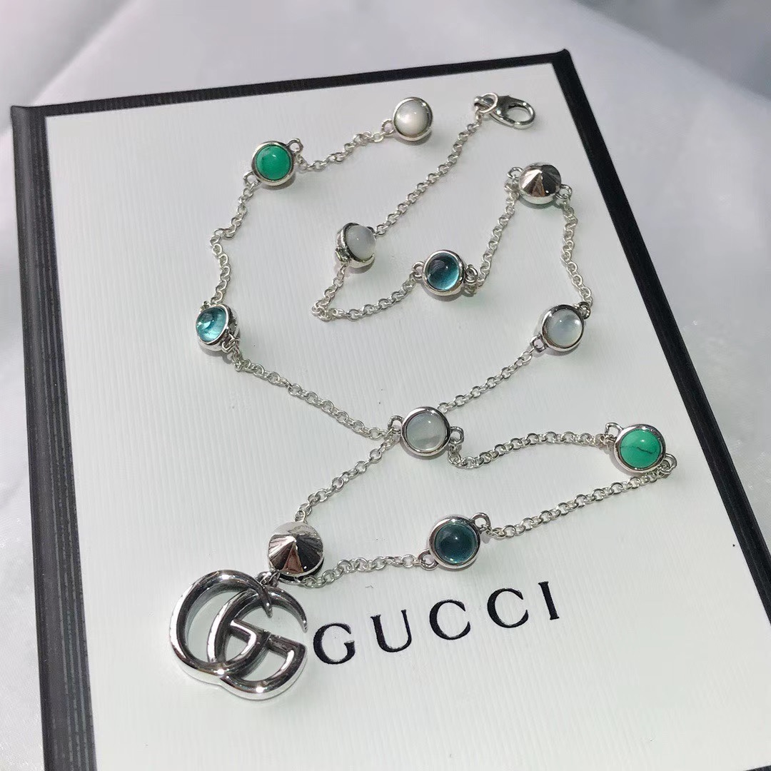 【GUCCI】ネックレス、新しいネックレス万能シンプルファッションオーナメント-BRAND OFF