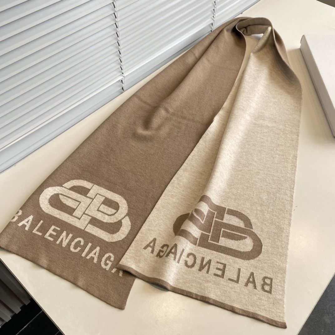 【2026】【BALENCIAGA  バレンシアガ】スカーフ32*200CM-BRAND OFF