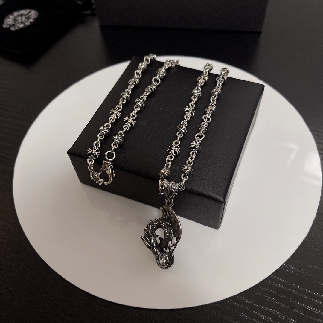 【2026】【CHROME HEARTS】ネックレス、新しいネックレス万能シンプルファッションオーナメント-BRAND OFF