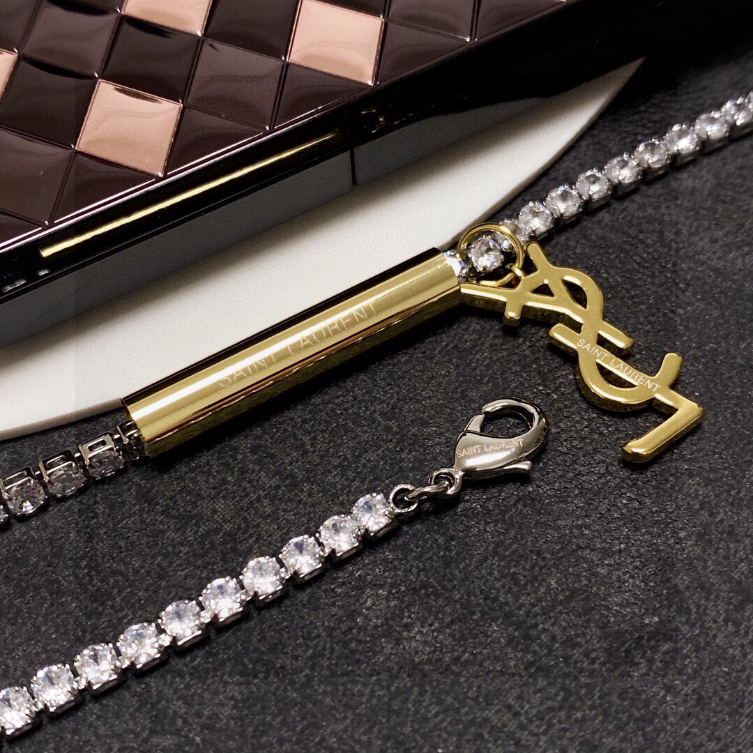 【YSL SAINT LAURENT  】サンローラン ネックレス、新しいネックレス万能シンプルファッションオーナメント-BRAND OFF