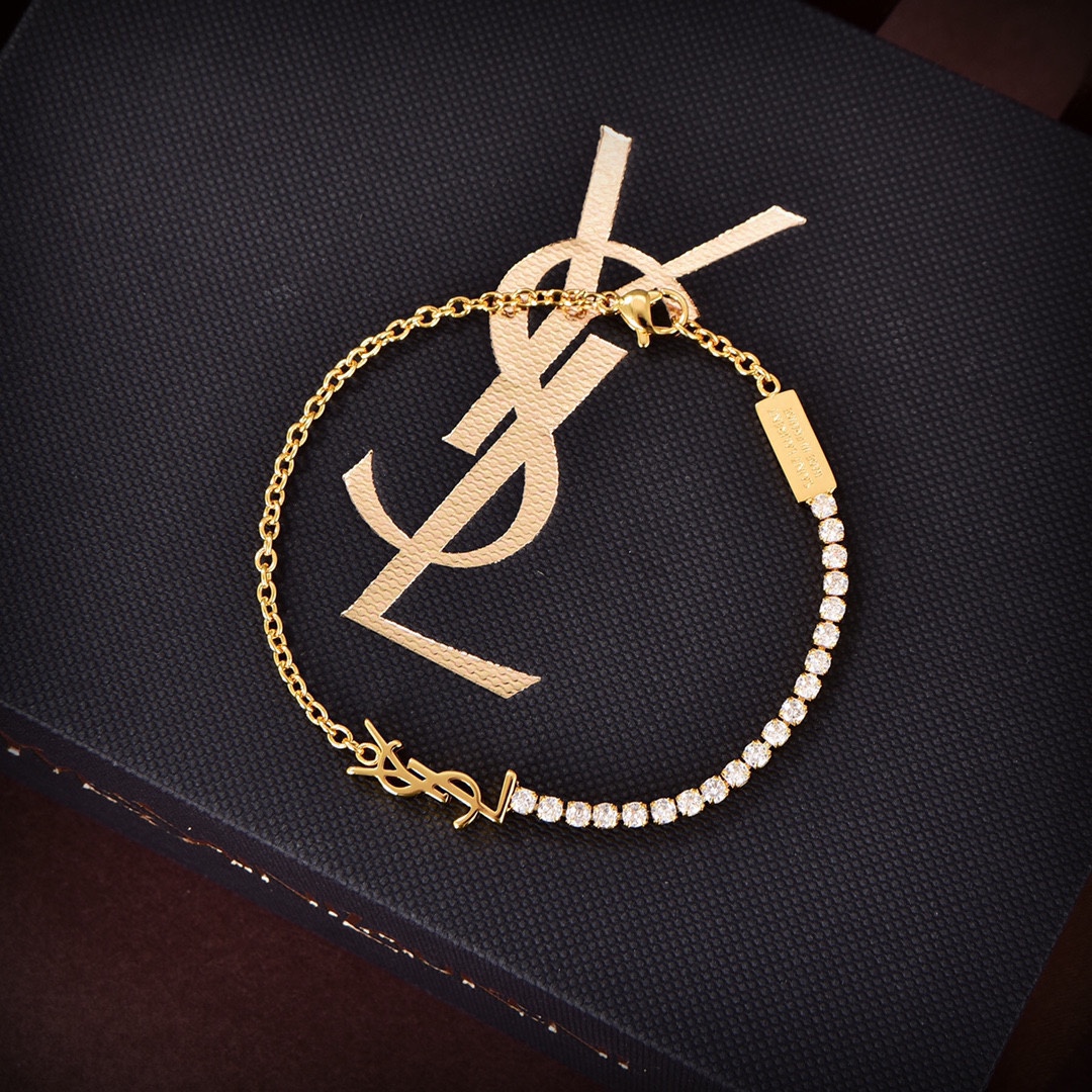 【2026】【YSL SAINT LAURENT】サンローラン  ブレスレット、ファッションシンプルなスタイル-BRAND OFF