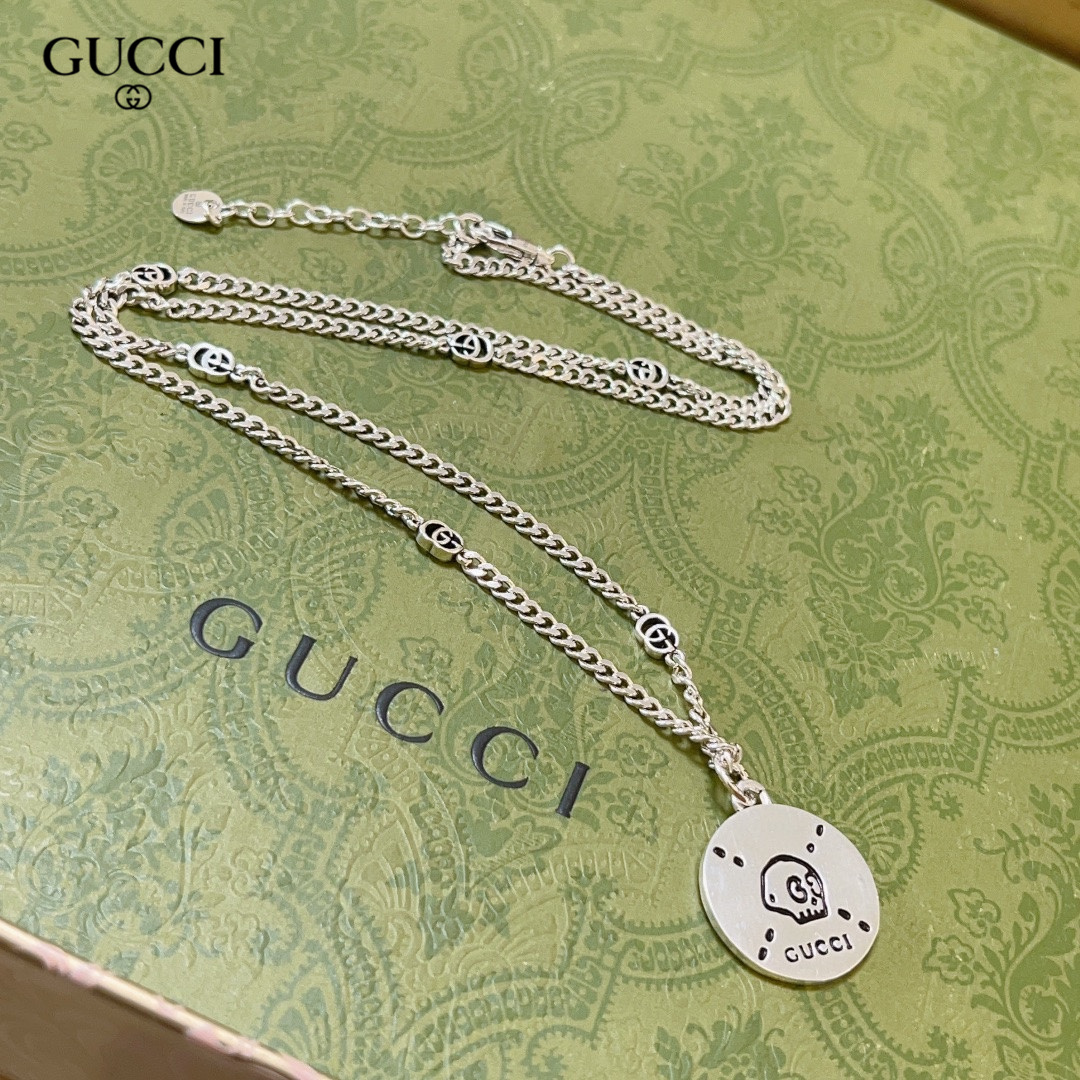 【GUCCI】ネックレス、新しいネックレス万能シンプルファッションオーナメント-BRAND OFF