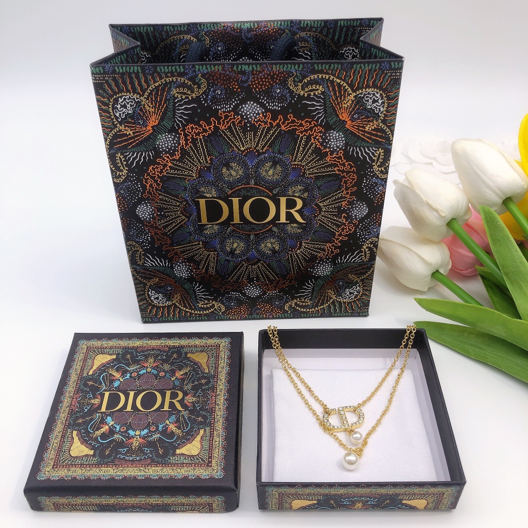 【DIOR】ネックレス、新しいネックレス万能シンプルファッションオーナメント-BRAND OFF