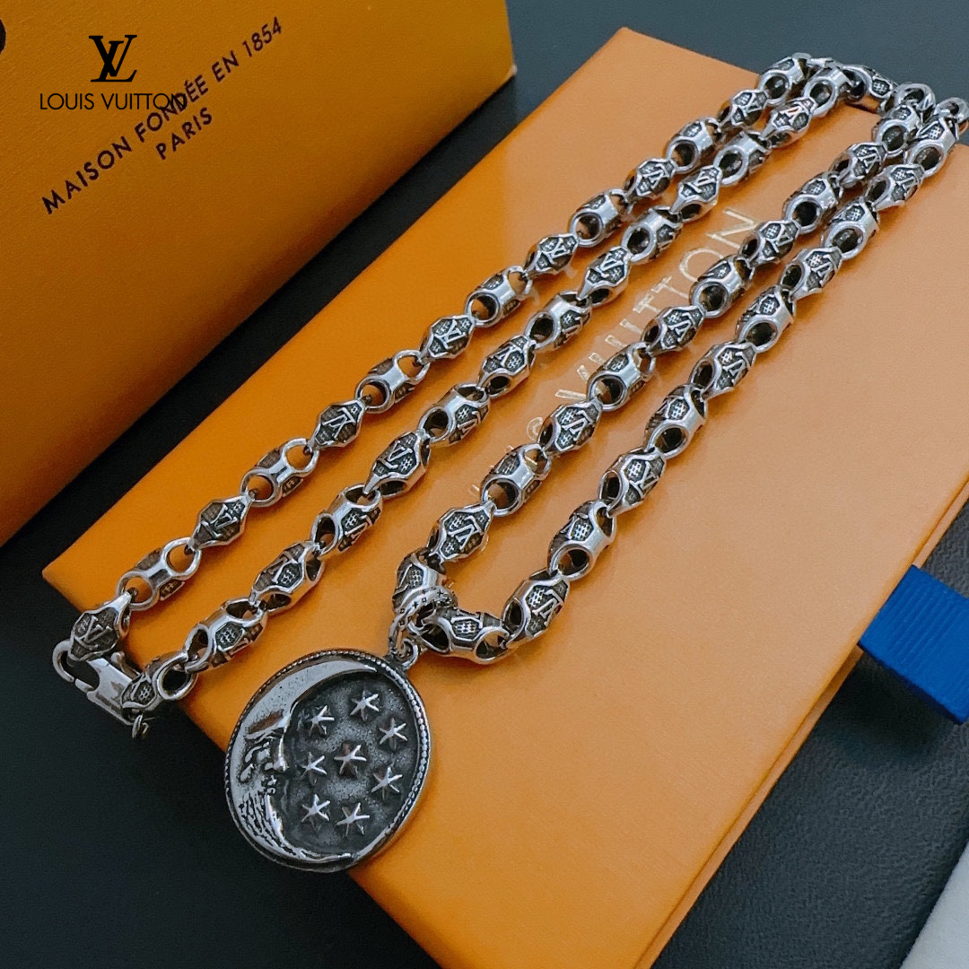 【LOUIS VUITTON】ネックレス、新しいネックレス万能シンプルファッションオーナメント-BRAND OFF
