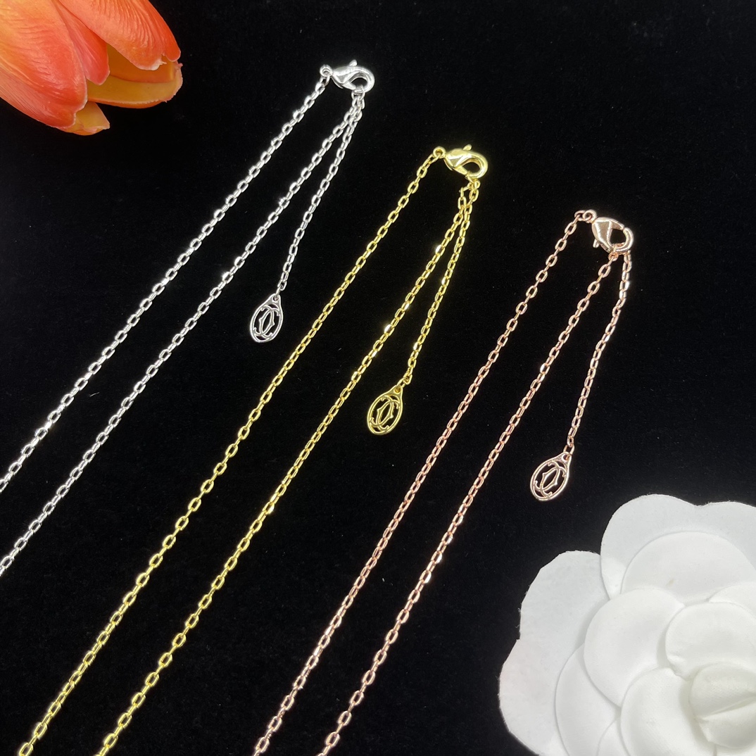 【CARTIER】ネックレス、新しいネックレス万能シンプルファッションオーナメント 2472-BRAND OFF