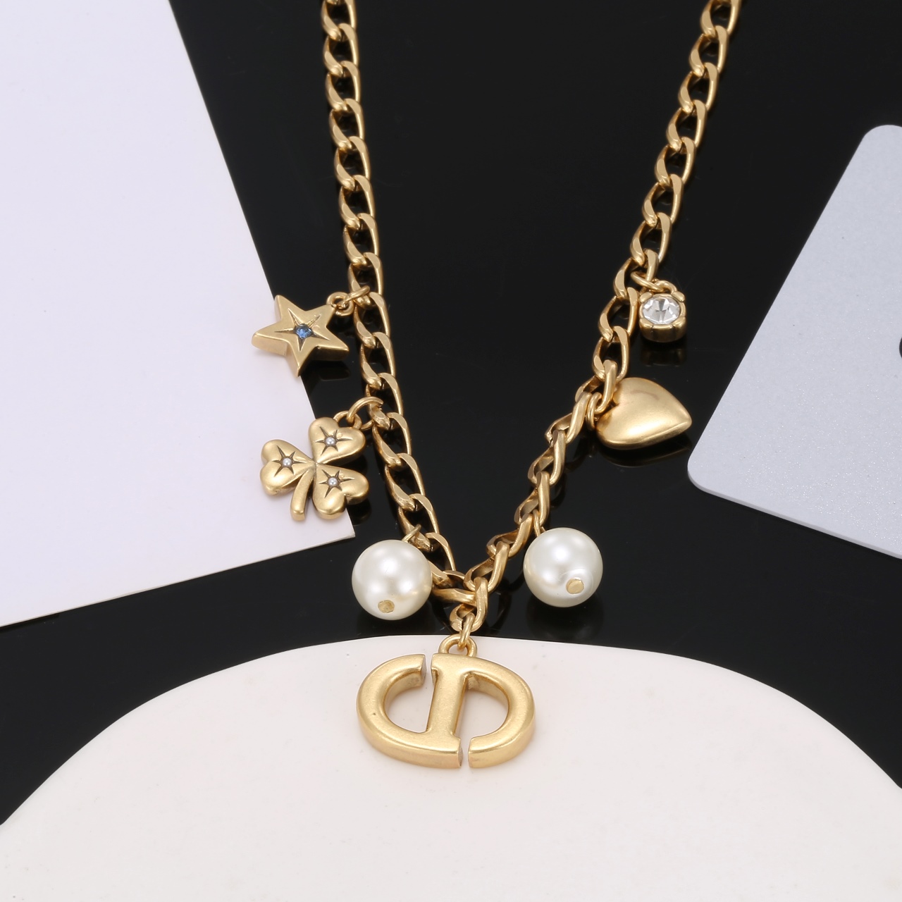 【DIOR】ネックレス、新しいネックレス万能シンプルファッションオーナメント-BRAND OFF