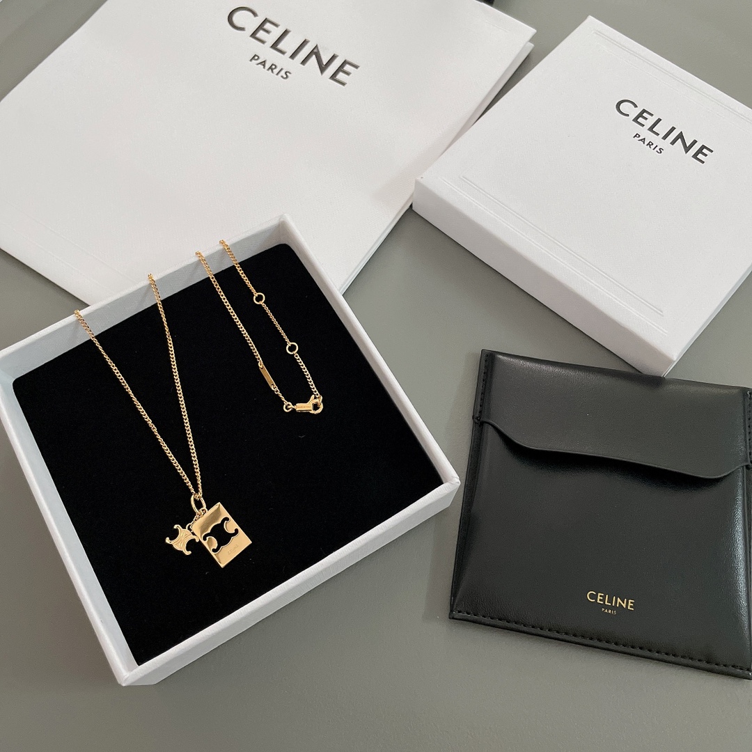 【CELINE】ネックレス、新しいネックレス万能シンプルファッションオーナメント 2474-BRAND OFF