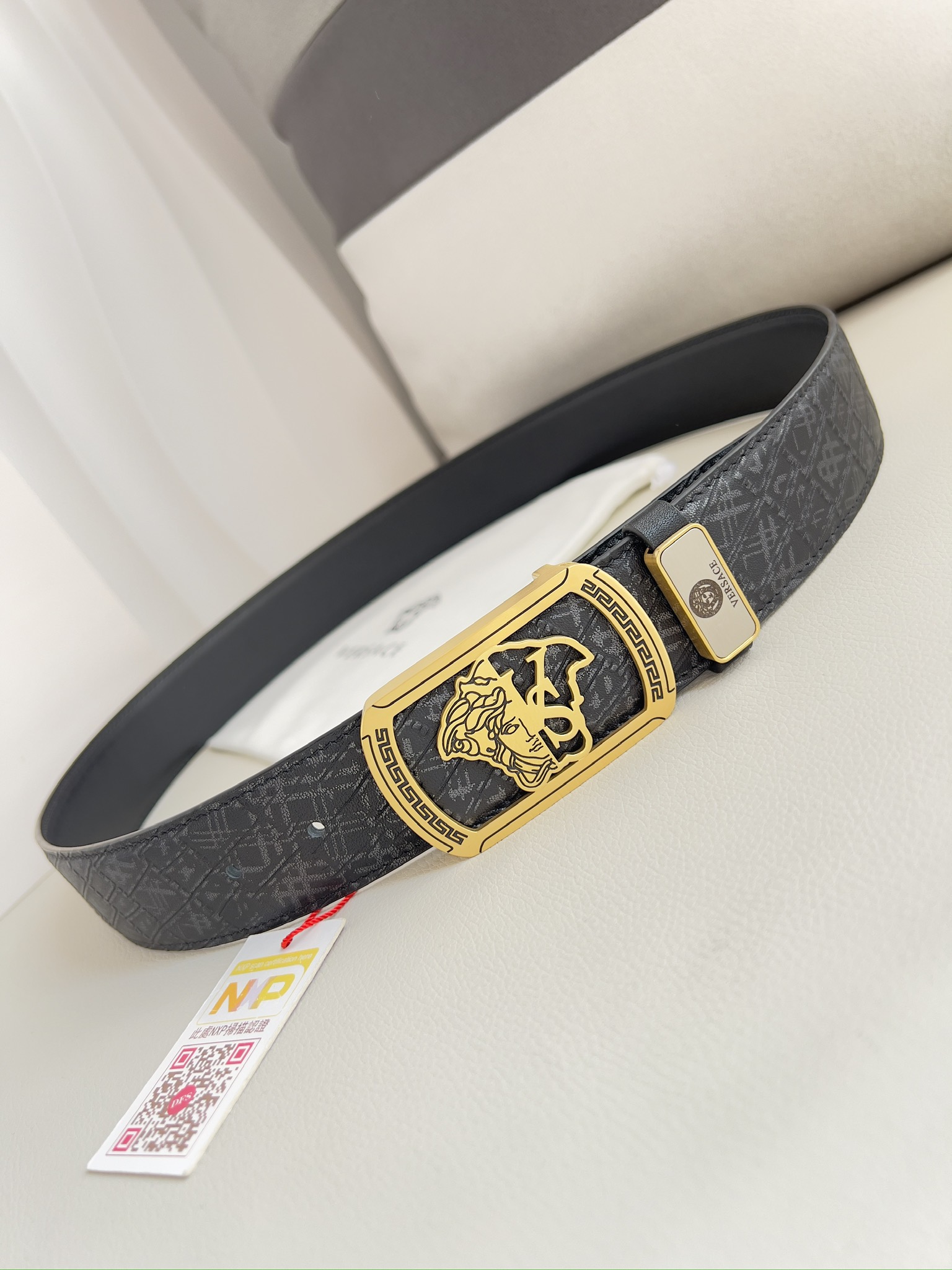 【VERSACE】(ヴェルサーチ) 3.8cmベルト メンズ 24706-BRAND OFF
