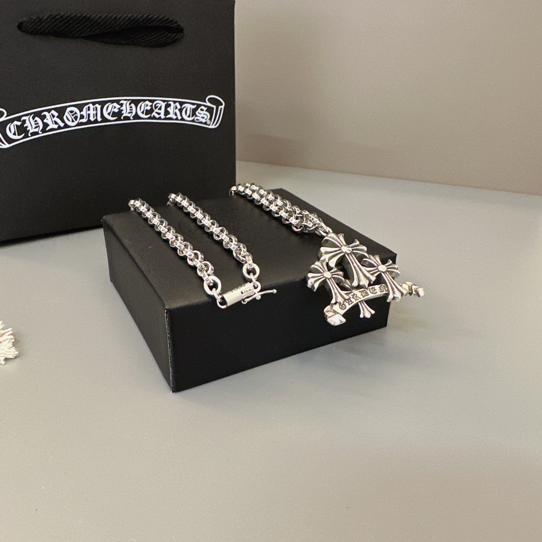 【CHROME HEARTS】ネックレス、新しいネックレス万能シンプルファッションオーナメント 240727-BRAND OFF