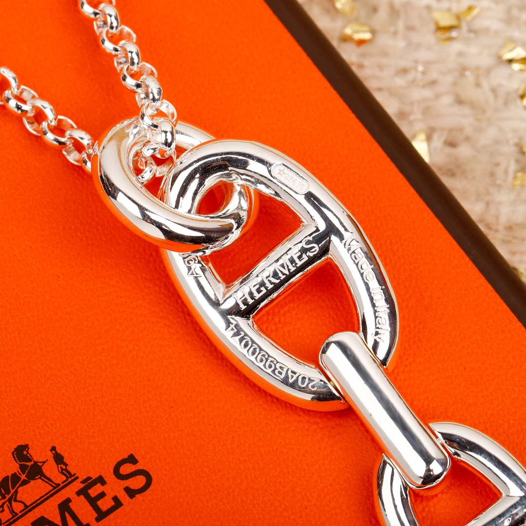 【HERMES】ネックレス、新しいネックレス万能シンプルファッションオーナメント 240730-BRAND OFF