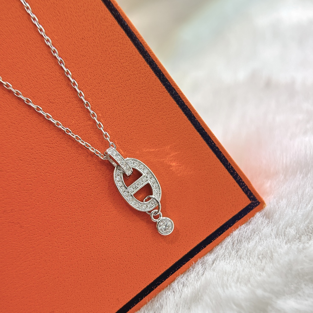 【2026】【HERMES】ネックレス、新しいネックレス万能シンプルファッションオーナメント 240730-BRAND OFF