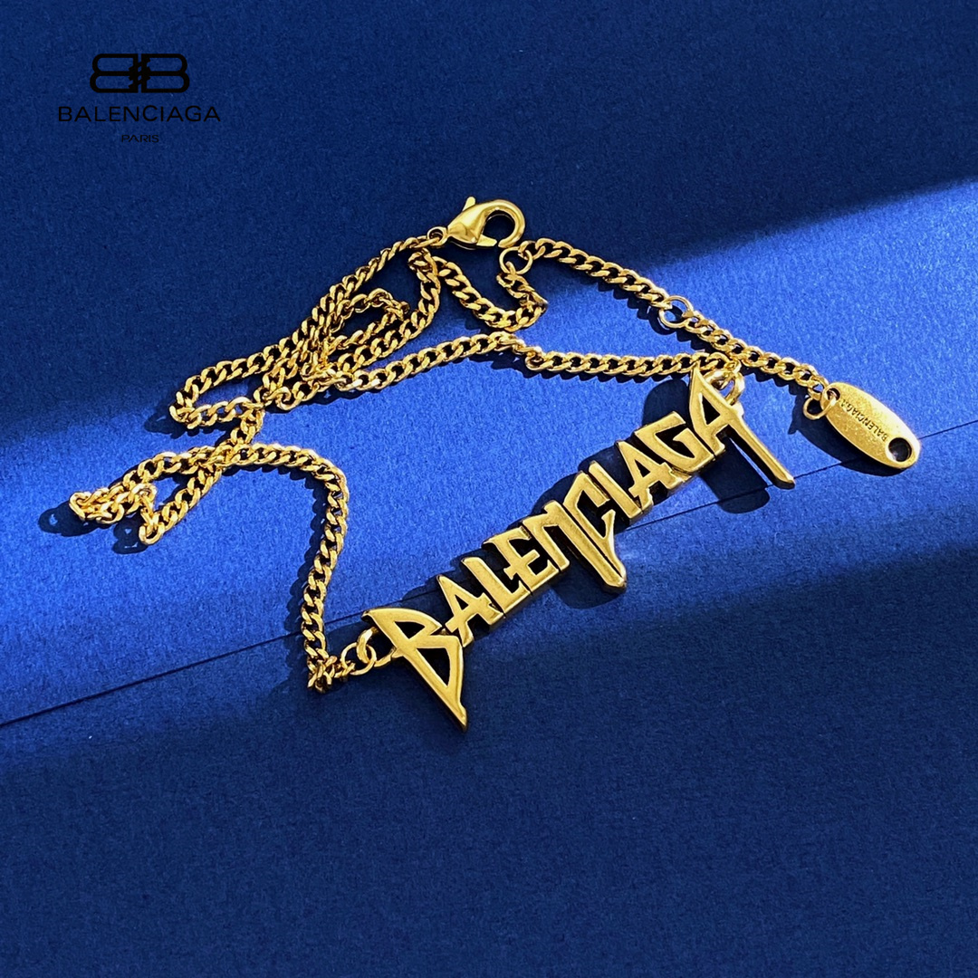 【BALENCIAGA】ネックレス、新しいネックレス万能シンプルファッションオーナメント  240814-BRAND OFF
