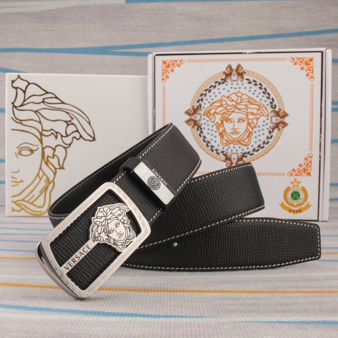 【VERSACE】(ヴェルサーチ) 3.8cmベルト メンズ 240903-BRAND OFF