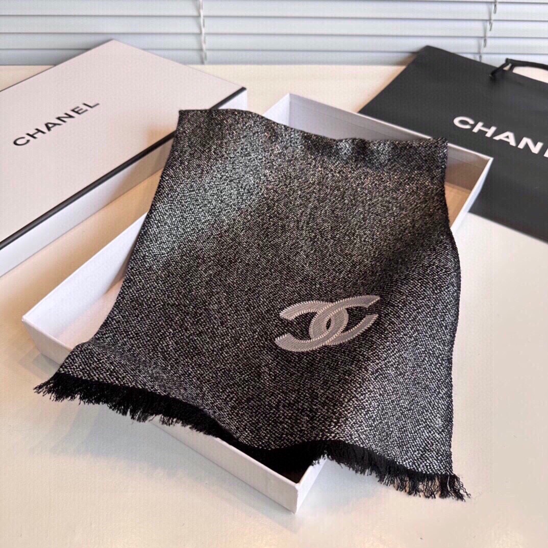 【CHANEL  シャネル 】スカーフ70*200CM 241107-BRAND OFF
