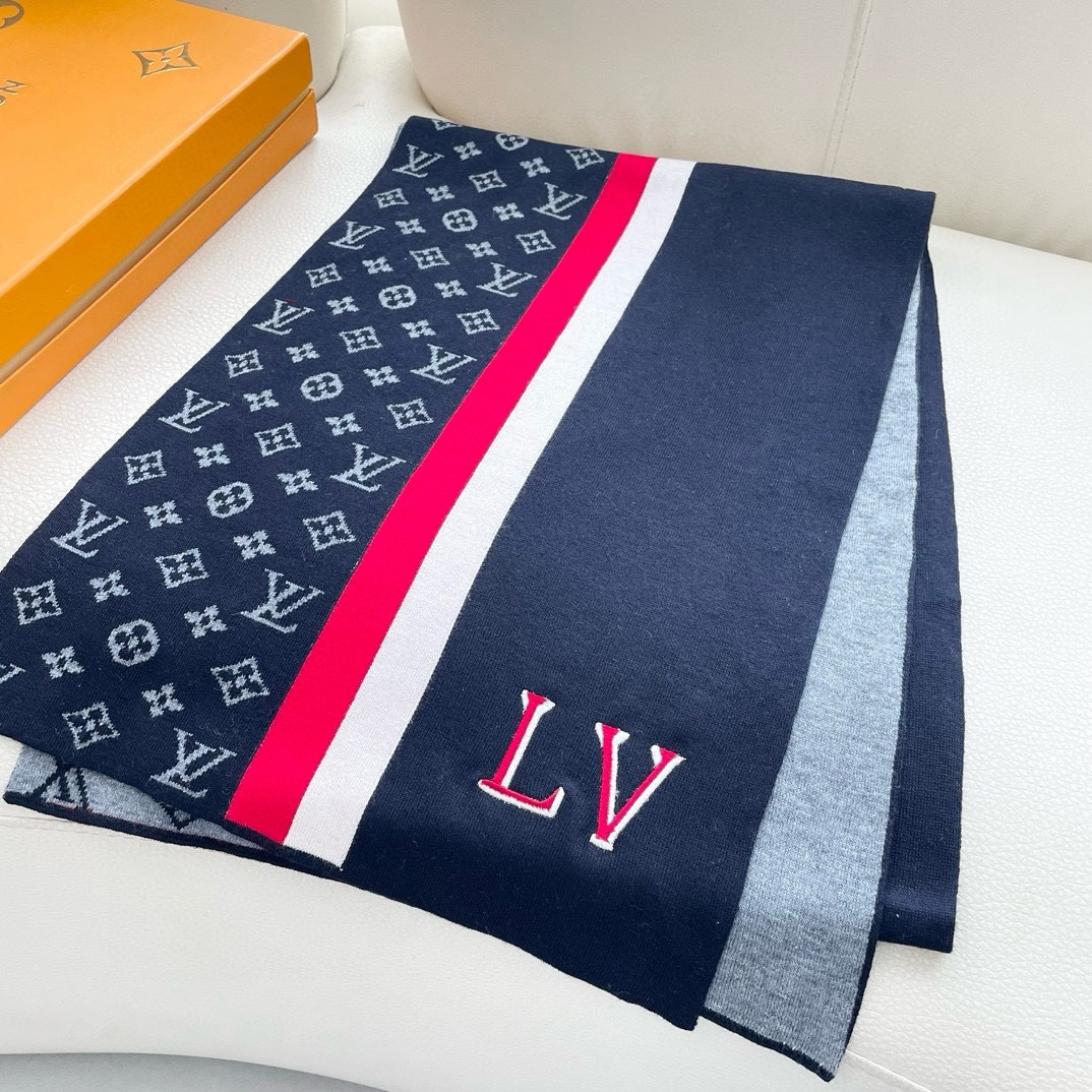 【LV LOUIS VUITTON ルイ·ヴィトン】 スカーフ 180*32cm  241107-BRAND OFF