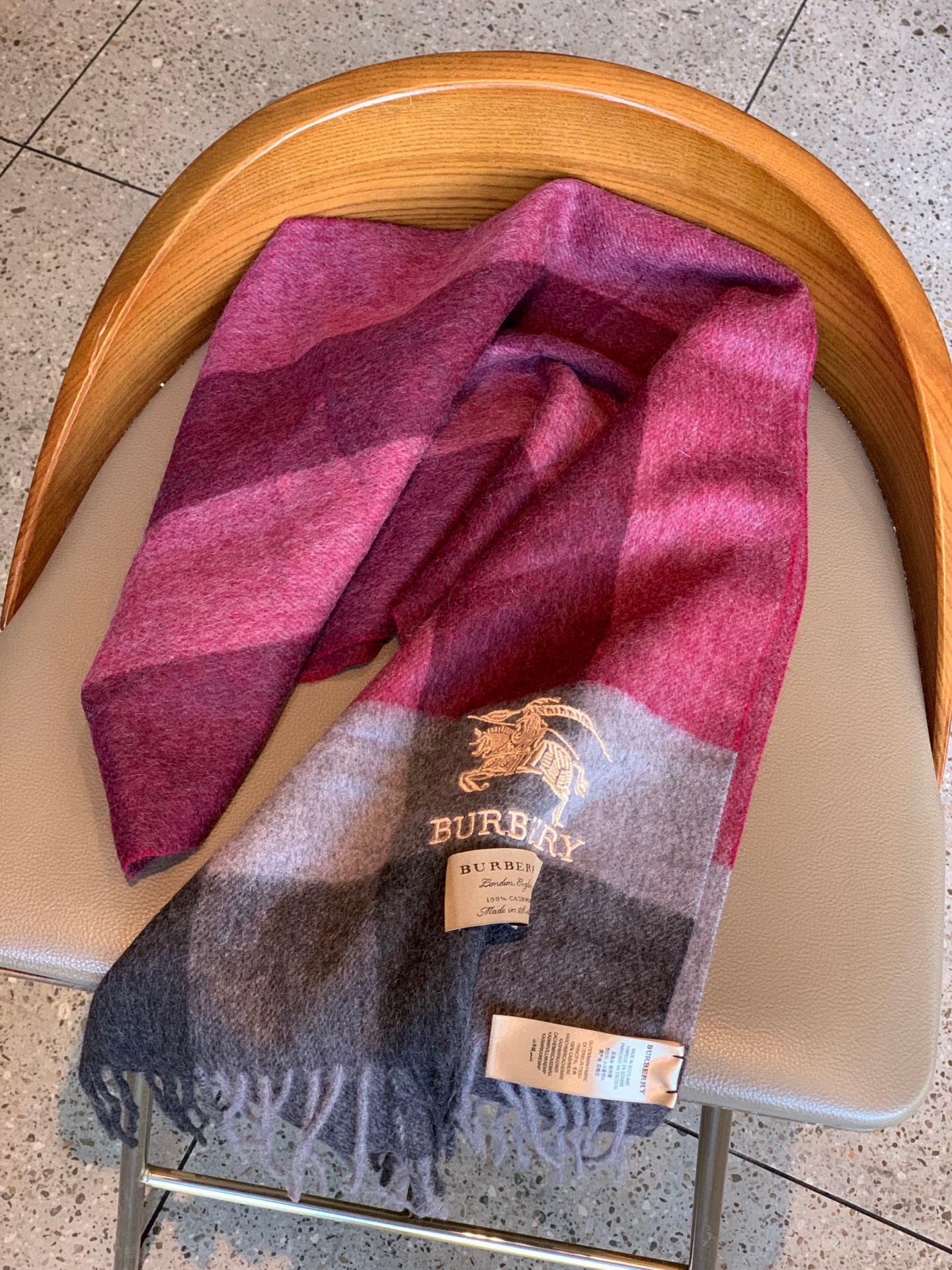 【BURBERRY  バーバリー】スカーフ30*180CM  241108-BRAND OFF