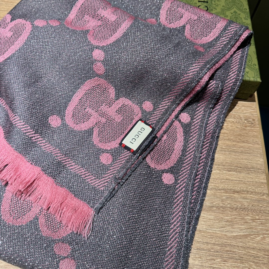 【GUCCI グッチ】スカーフ45*195CM  241108-BRAND OFF
