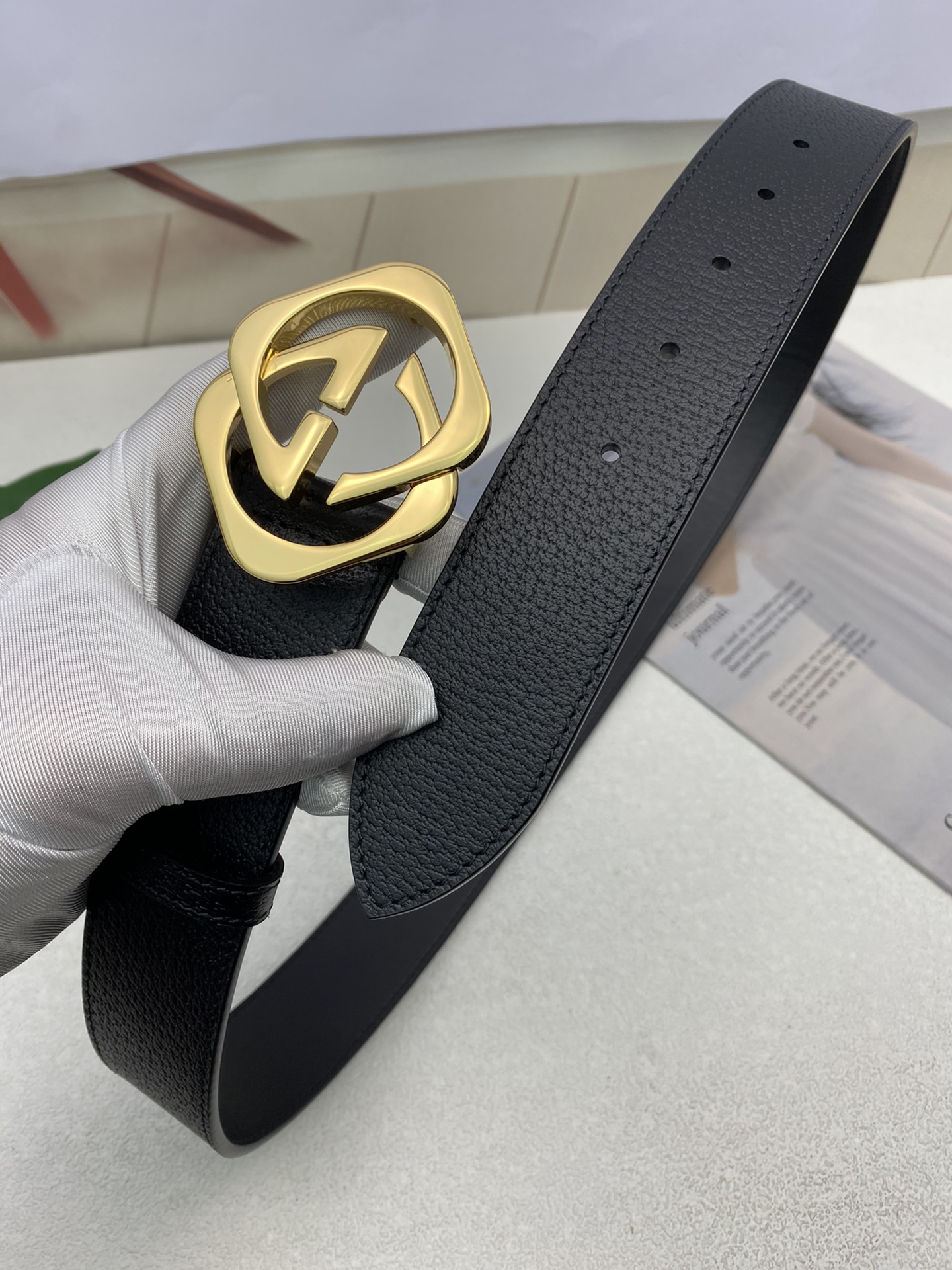 【GUCCI】(クッチ) 3.8cm   ベルト メンズ-BRAND OFF