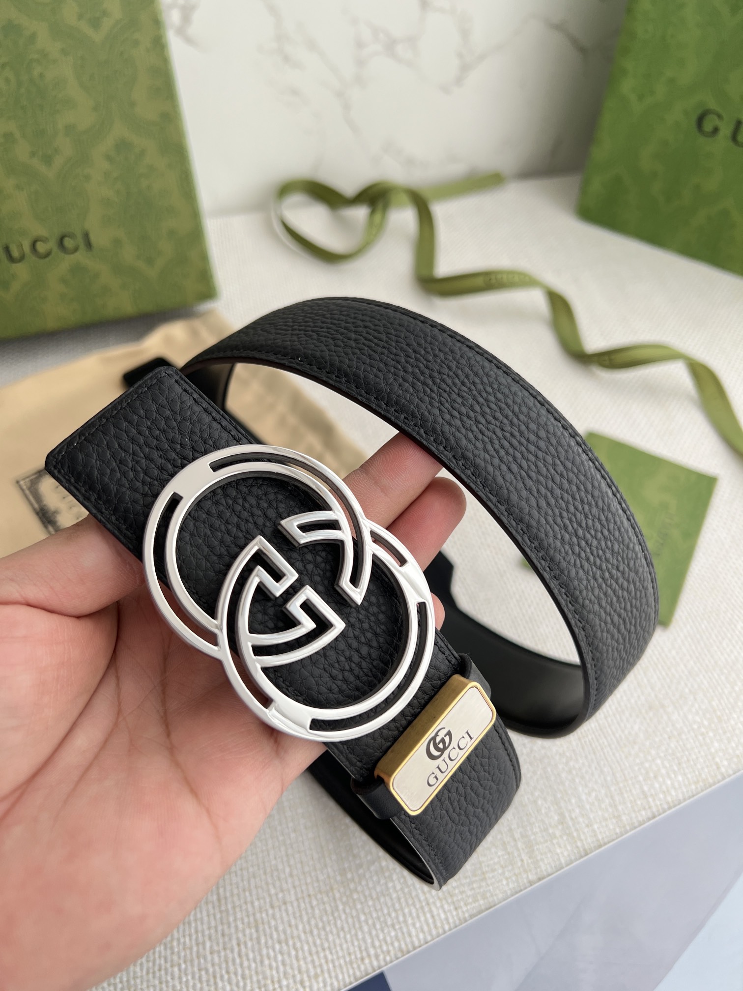 【GUCCI】(クッチ) 3.8cm   ベルト メンズ-BRAND OFF