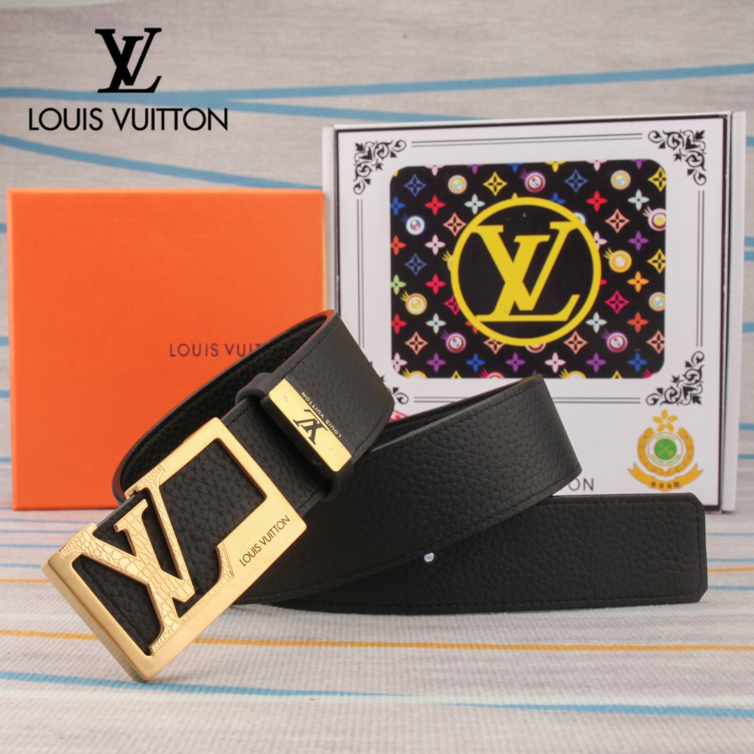 【LOUIS VUITTON】(ルイヴィトン) 3.8cm   ベルト メンズ-BRAND OFF