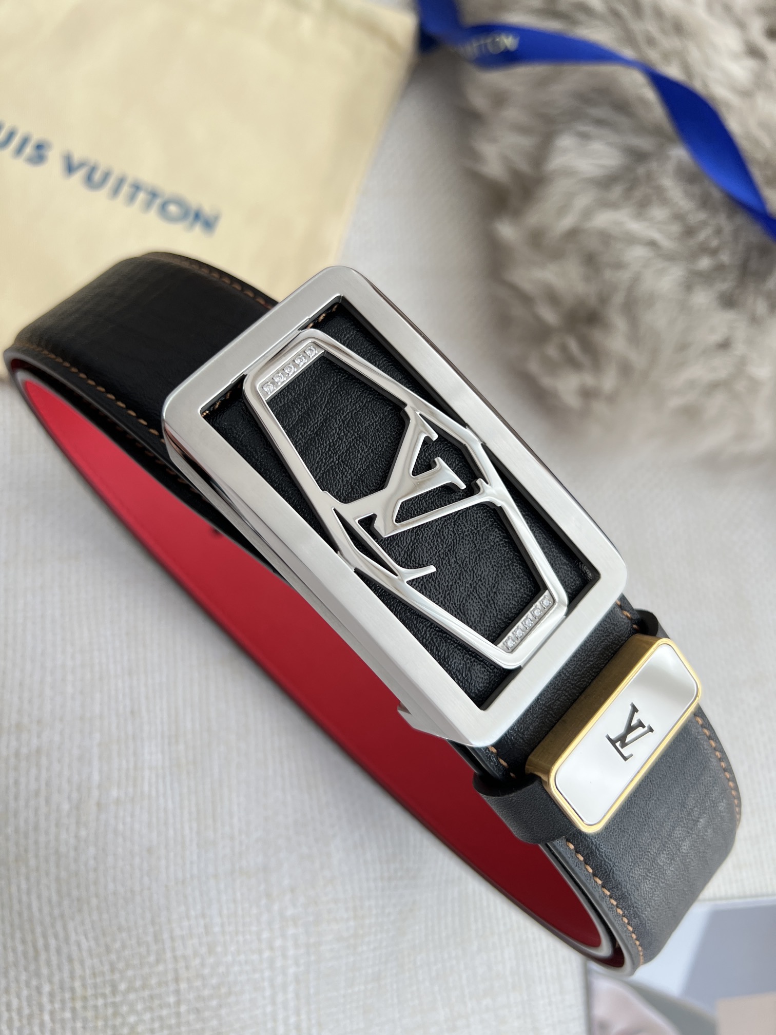 【LOUIS VUITTON】(ルイヴィトン) 3.8cm   ベルト メンズ-BRAND OFF