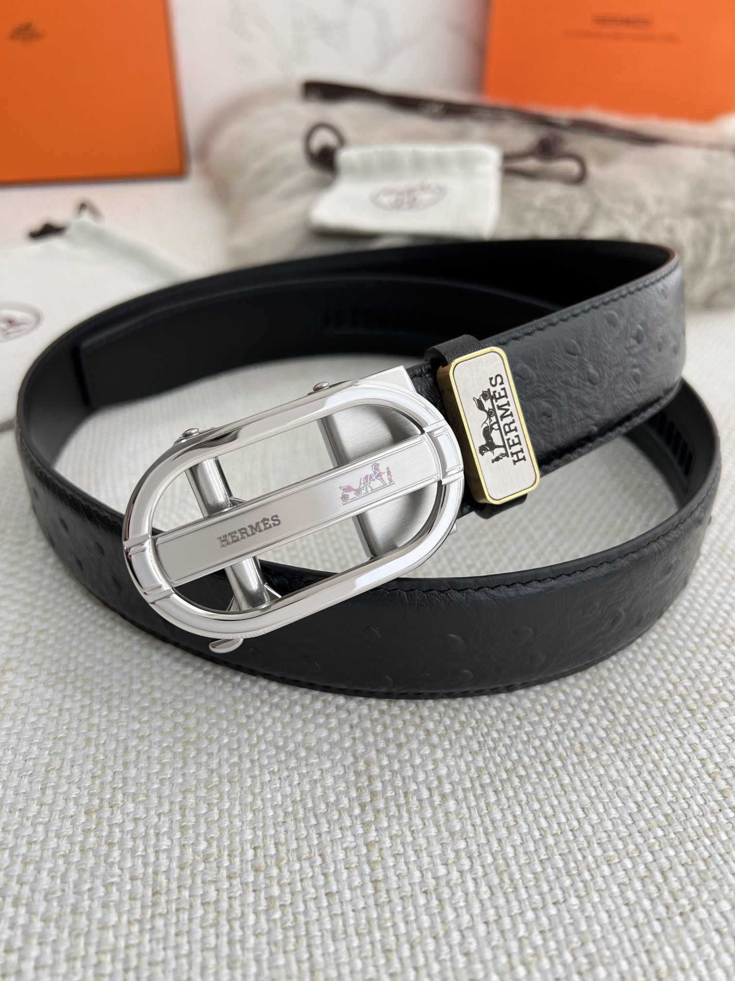 【HERMES】(エルメス) 3.5cm   ベルト メンズ-BRAND OFF