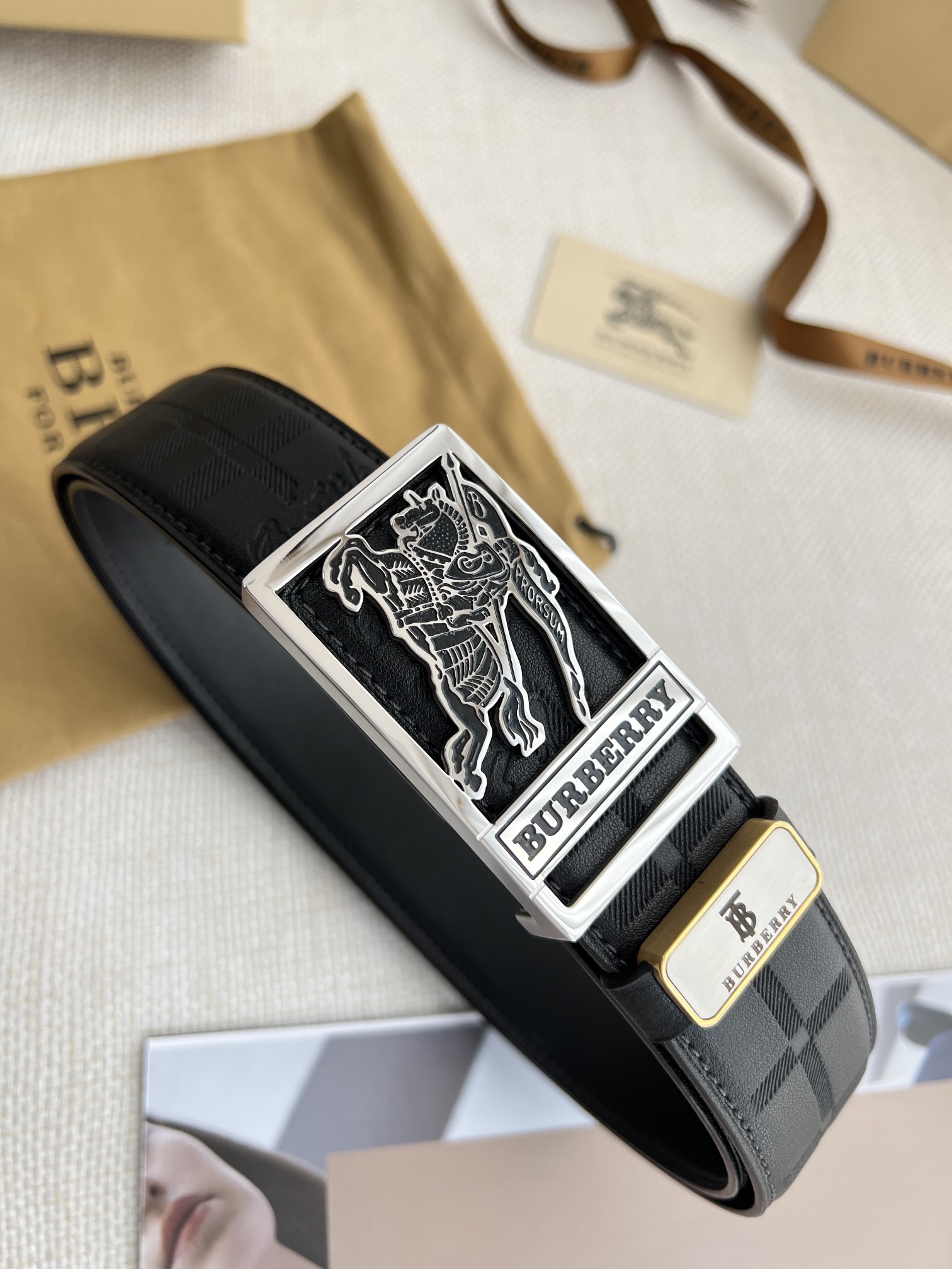 【BURBERRY】(バーバリー) 3.8cm   ベルト メンズ-BRAND OFF