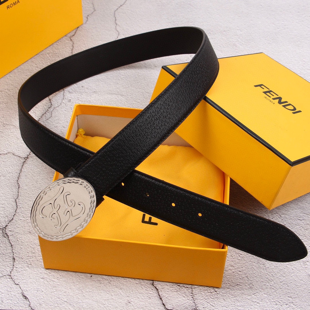 【FENDI】(フェンディ) 3.5cm   ベルト メンズ-BRAND OFF