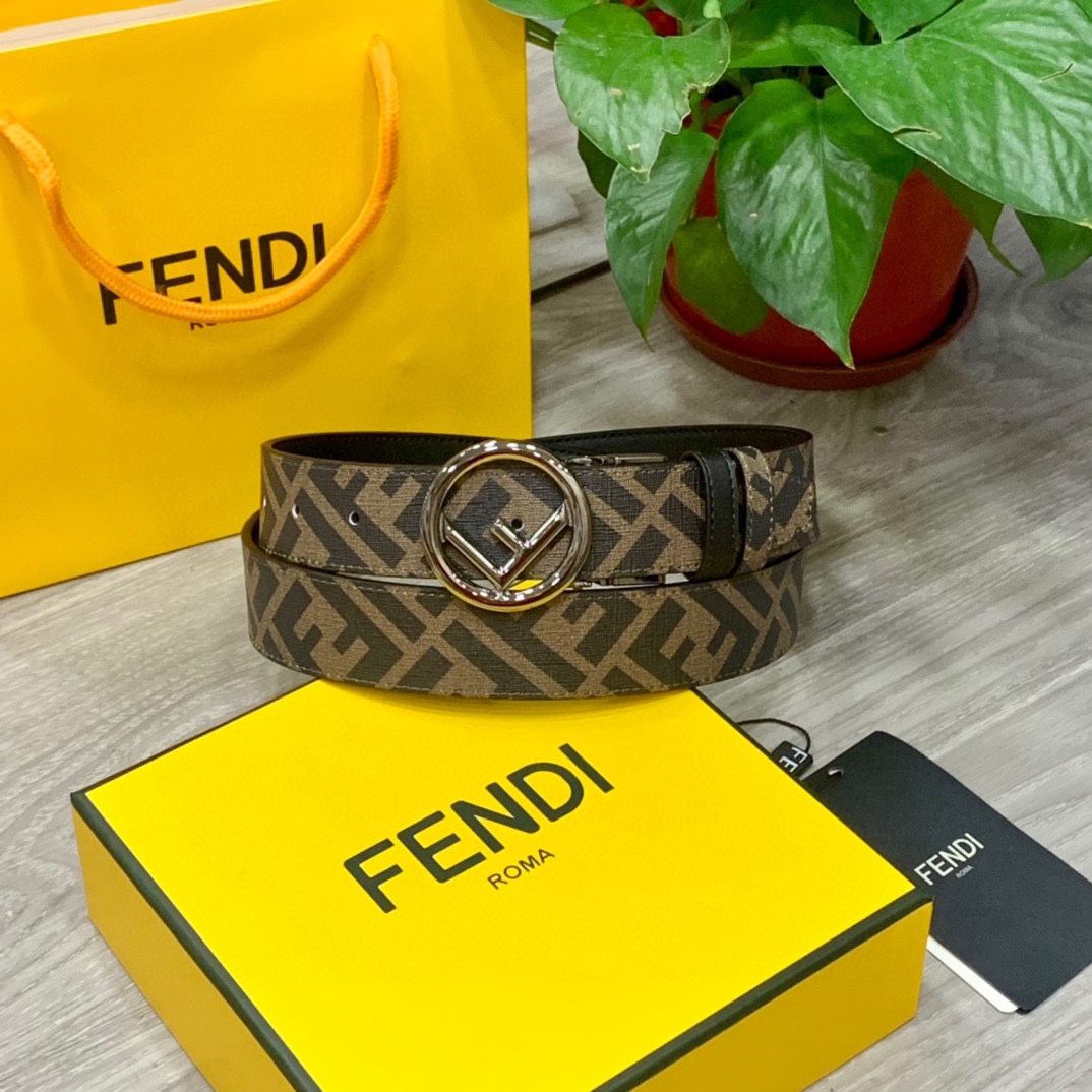 【FENDI】(フェンディ) 3.5cmベルト メンズ-BRAND OFF