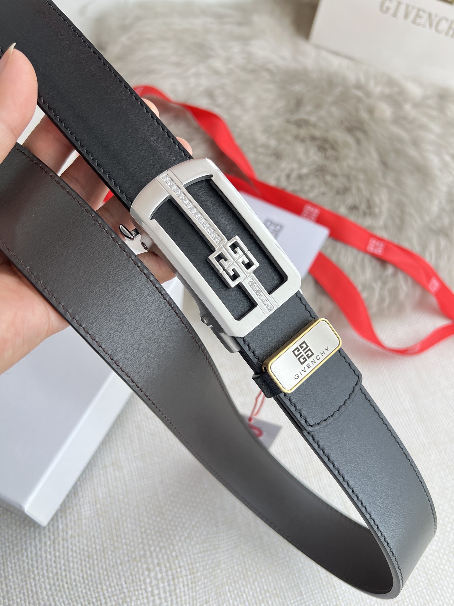 【GIVENCHY】(ジバンシー) 3.5cmベルト メンズ-BRAND OFF