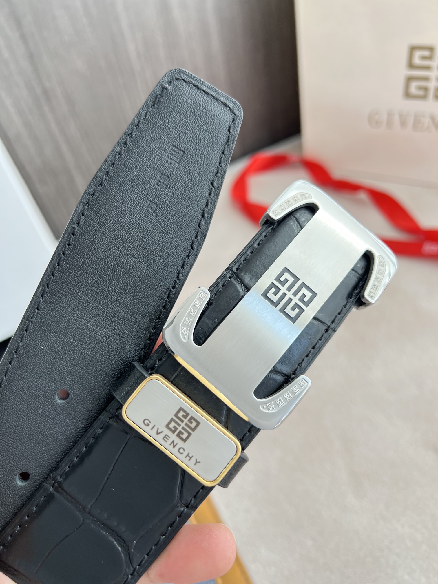 【GIVENCHY】(ジバンシー) 3.5cmベルト メンズ-BRAND OFF