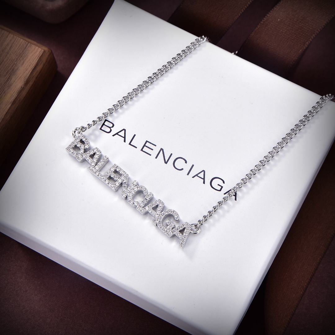 【2026】【BALENCIAGA 】ネックレス、新しいネックレス万能シンプルファッションオーナメント-BRAND OFF