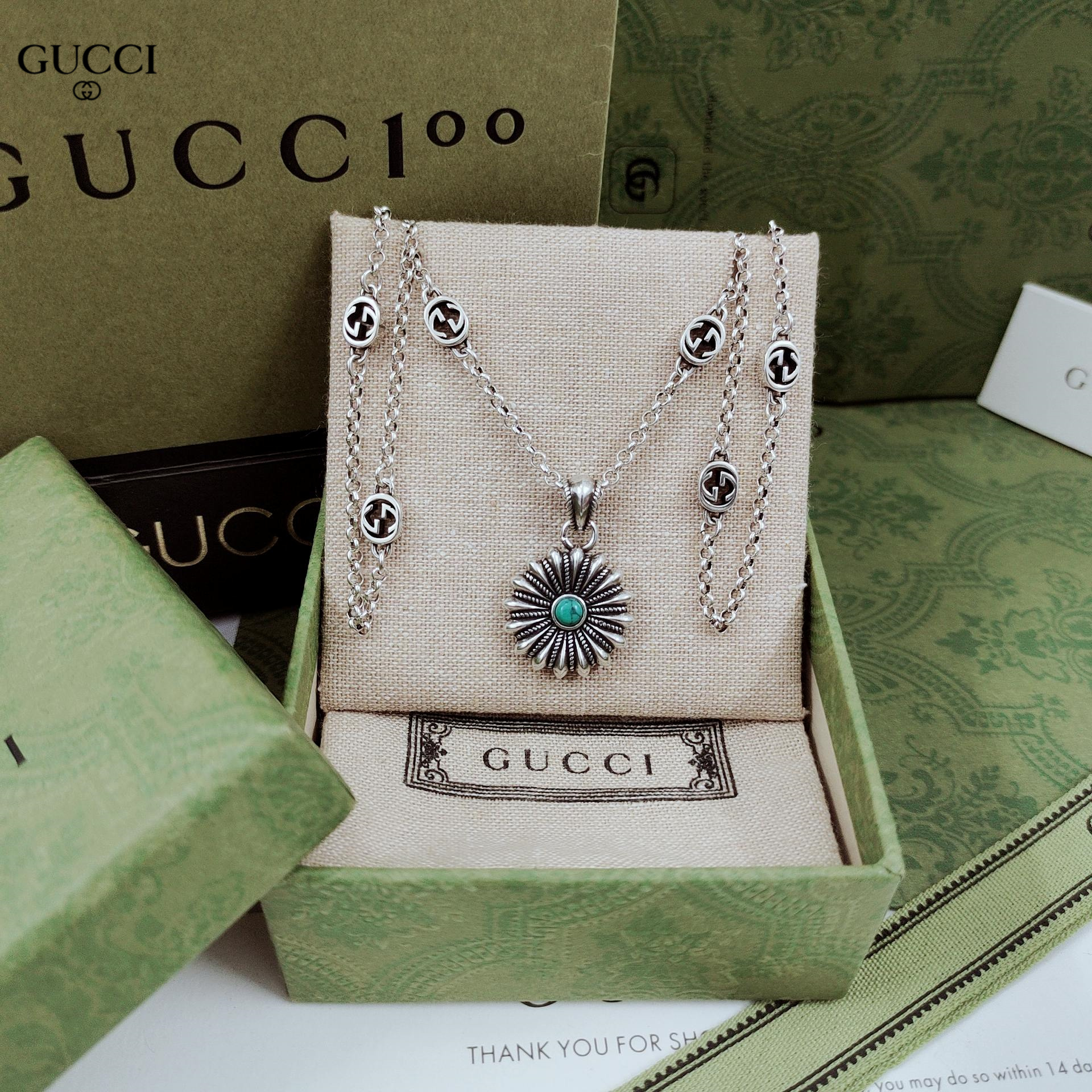 【GUCCI】ネックレス、新しいネックレス万能シンプルファッションオーナメント-BRAND OFF