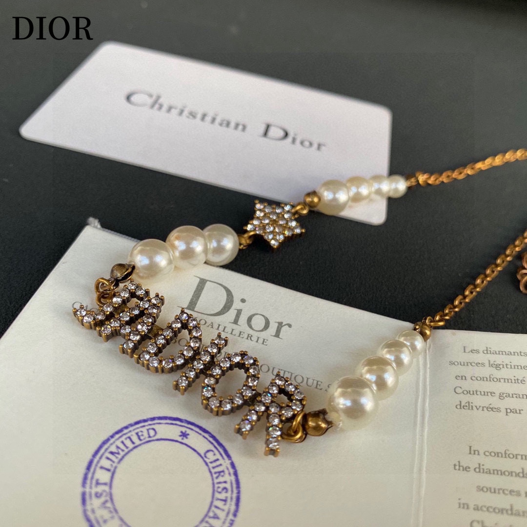 【DIOR】ネックレス、新しいネックレス万能シンプルファッションオーナメント-BRAND OFF