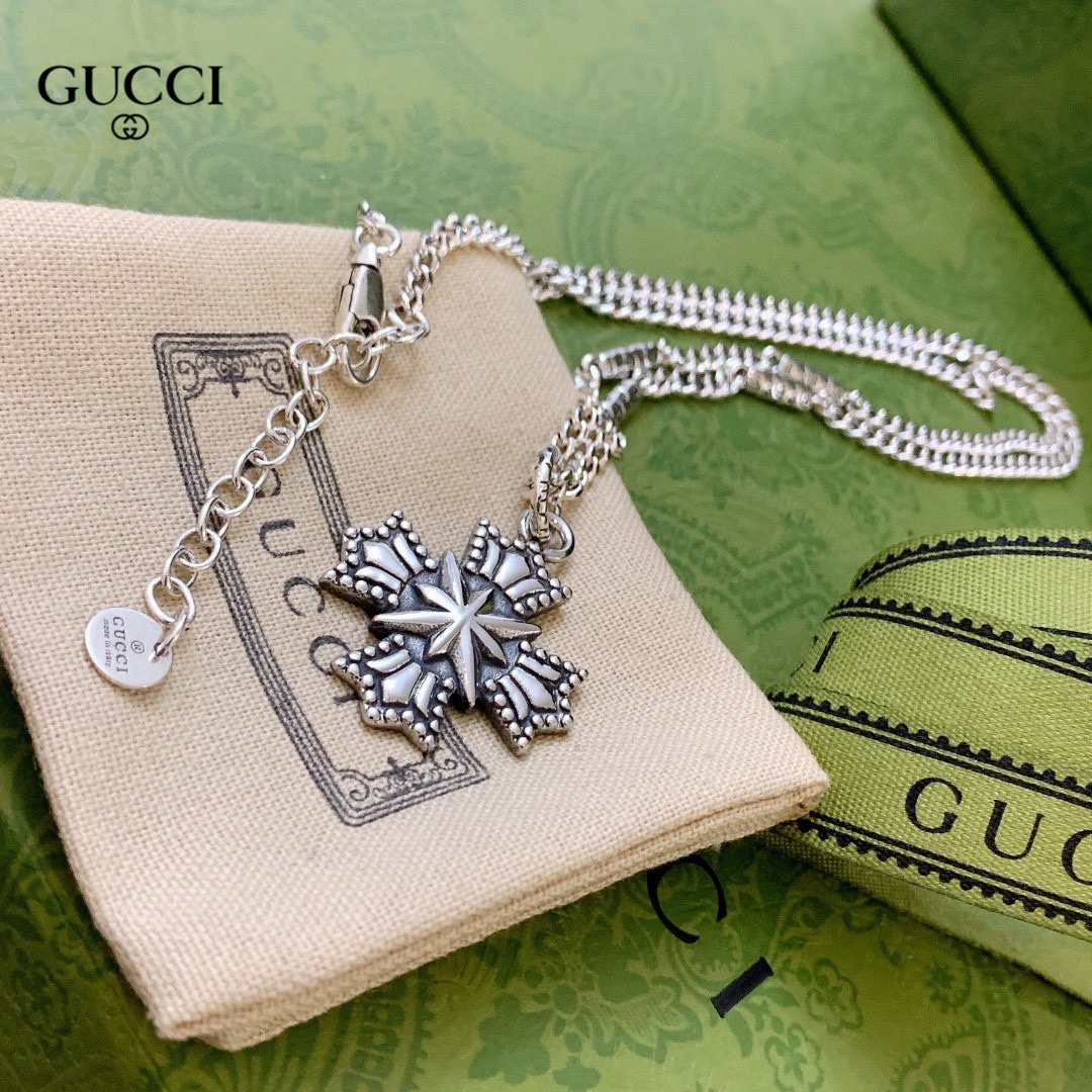 【GUCCI】ネックレス、新しいネックレス万能シンプルファッションオーナメント-BRAND OFF