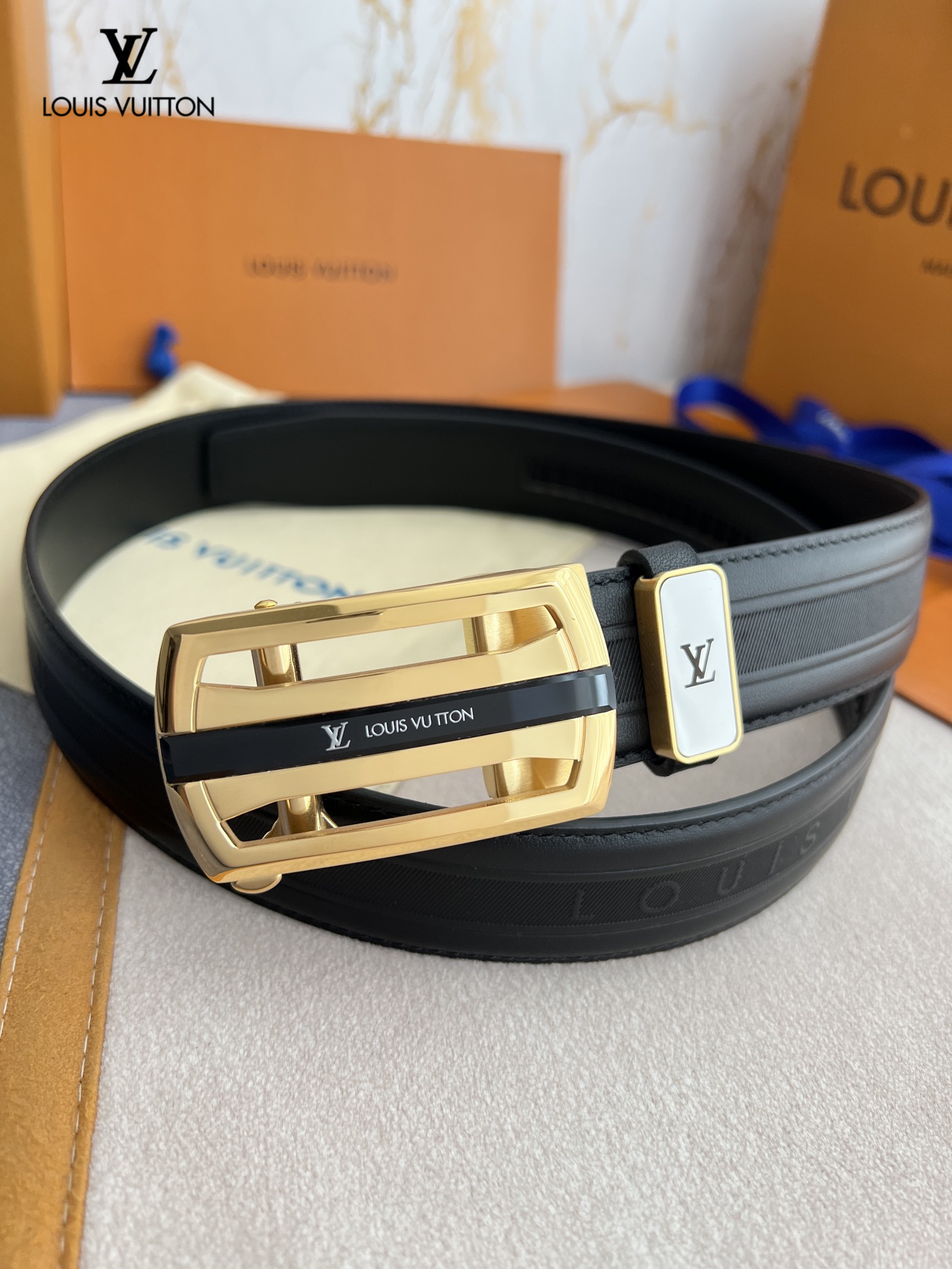 【2026】【 LOUIS VUITTON】(ルイヴィトン) 3.5cmベルト メンズ-BRAND OFF